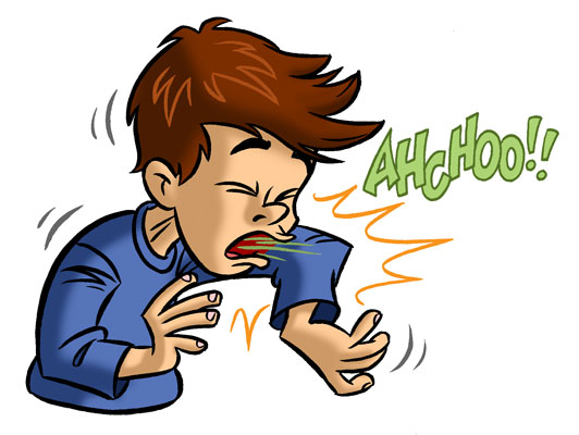 Sneeze Cartoon Clipart