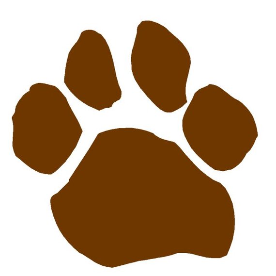 Brown Dog Paw Print Clipart - Free to use Clip Art Resource