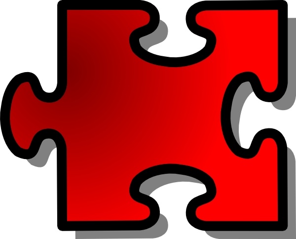 Jigsaw puzzle pieces clipart