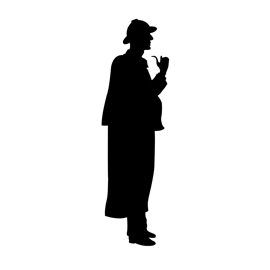 Sherlock Holmes Silhouette Stencil | Free Stencil Gallery