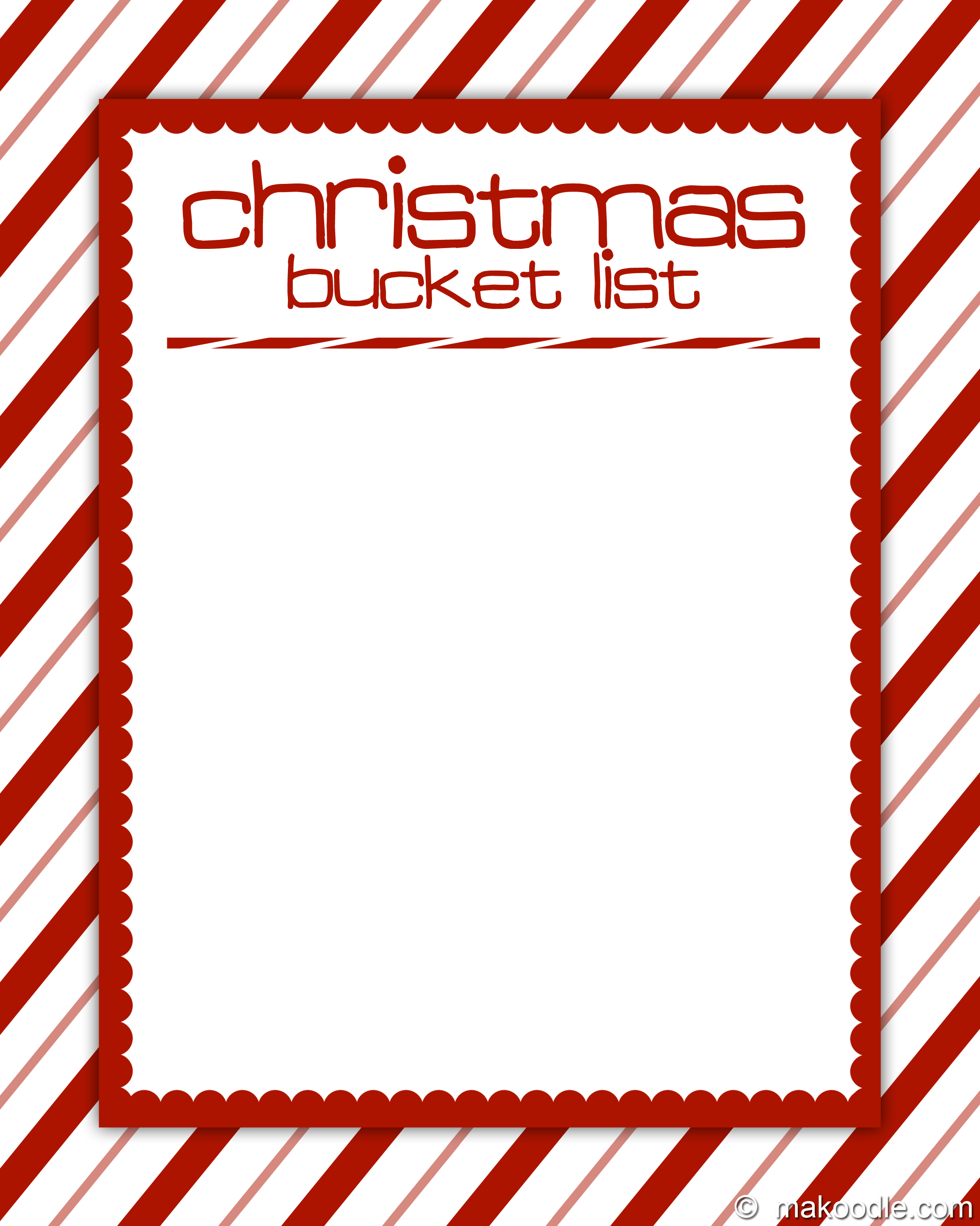 Christmas Family Activities - Free Printable - Makoodle