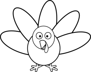 Black And White Turkey Clipart - Tumundografico
