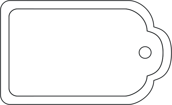 Blank Gift Tag Outline Blank Gift Tag Template - ClipArt Best - ClipArt