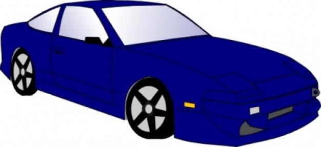 Blue Car clip art | Download free Vector