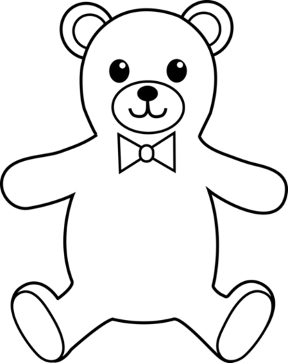 Teddy Bear Clip Art Black And White Clipart - Free to use Clip Art ...