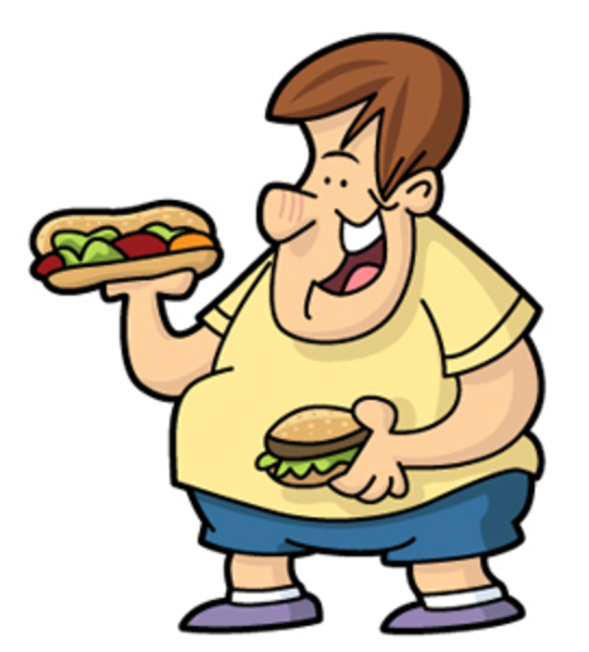 Skinny And Fat People Clipart