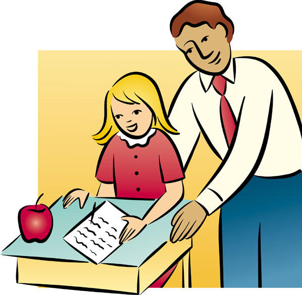 Student teacher talking to student clipart - ClipartFox