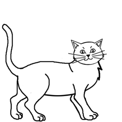 Cat Drawing - Dr. Odd