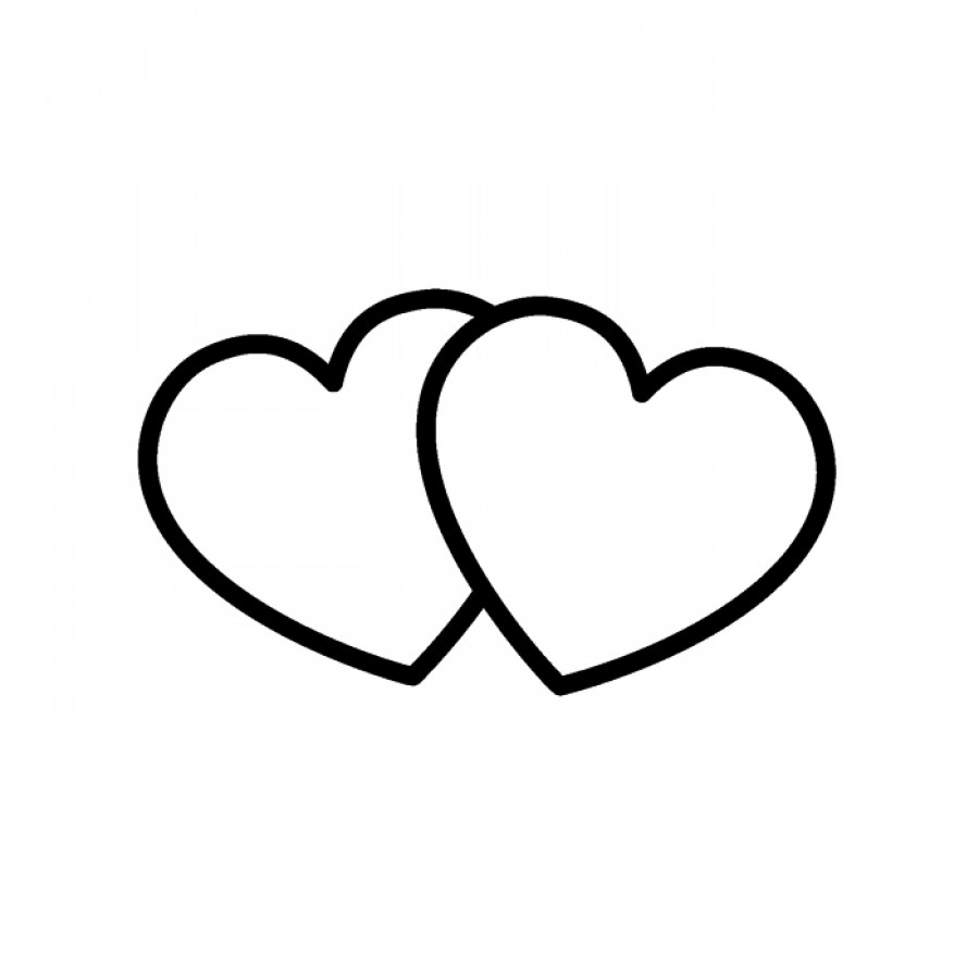 Clipart two hearts intertwined