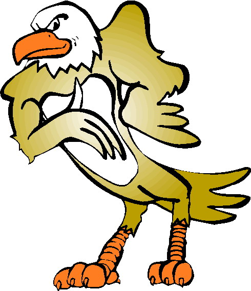 Eagle Clip Art With Flag - Free Clipart Images