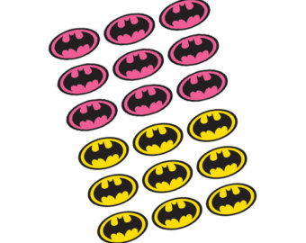pink batman logo – Etsy