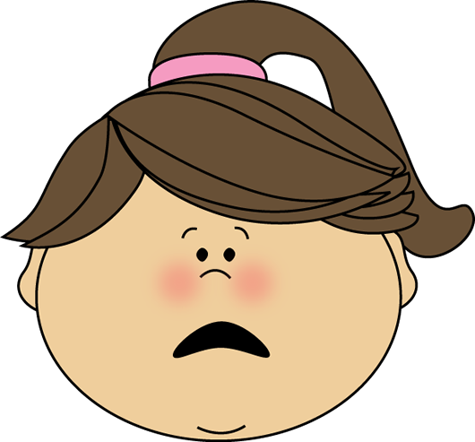 Free clipart scared face