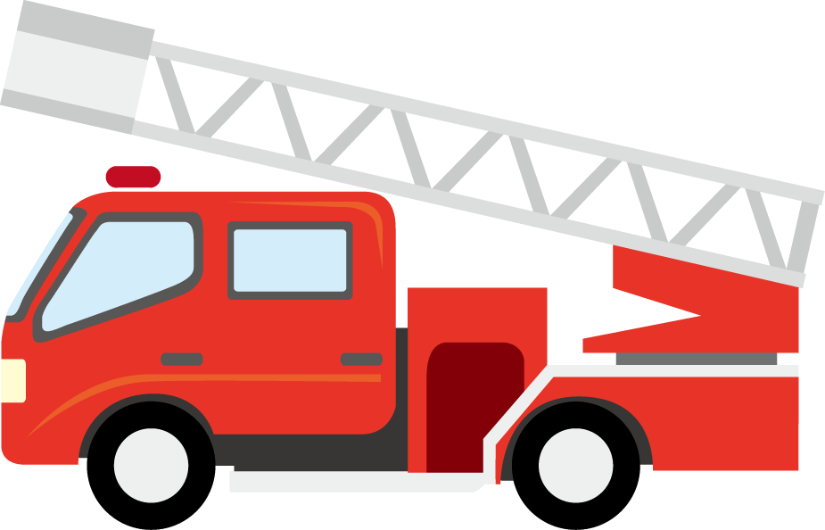 Cartoon fire truck clipart