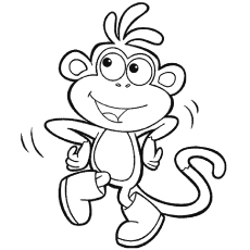 Top 25 Free Printable Monkey Coloring Pages For Kids