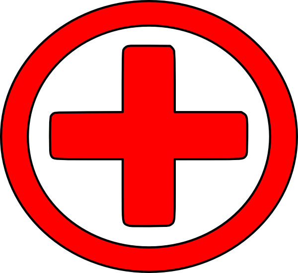 Large Red Cross clip art - vector clip art online, royalty free ...