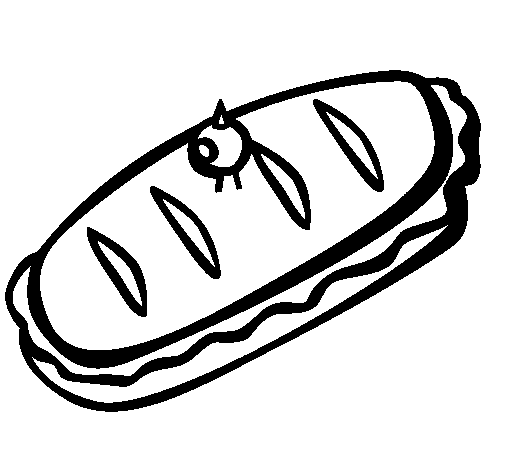 Coloring page Sandwich II to color online - Coloringcrew.