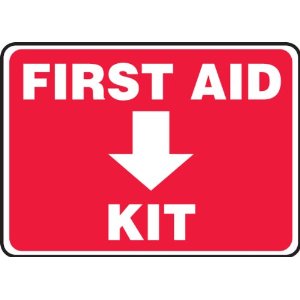Accuform Signs, First Aid Kit, 7" X 10", Plastic: Amazon.com ...