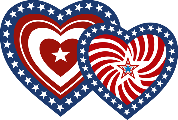 Patriotic Hearts