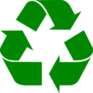 Green Recycle Symbol clip art - vector clip art online, royalty ...