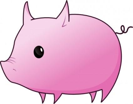 Pig Drooling Free Vector