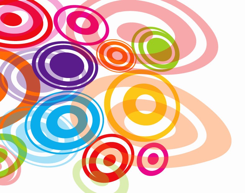 Colorful Circles Background Vector Graphic | Free Vector Graphics ...