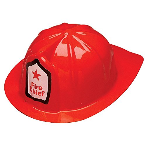 Amazon.com: Rhode Island Novelty Plastic Firefighter Chief Hat ...