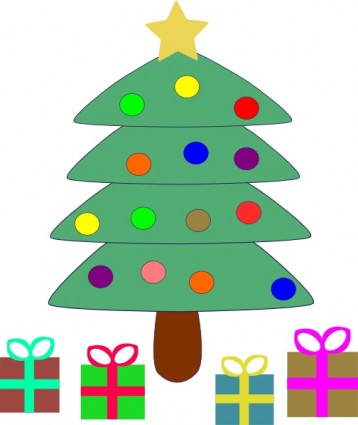 Christmas Tree Gifts clip art Vector clip art - Free vector for ...