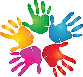 Colorful Handprints Clipart Free Clipart Images - Cliparts and ...