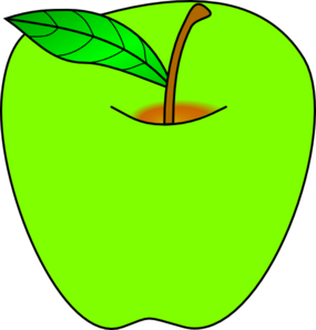 Green apple clipart free
