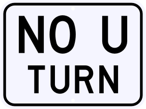 No U Turn Signs - ClipArt Best