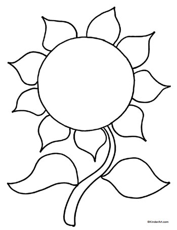 Sunflower Printable Template - ClipArt Best