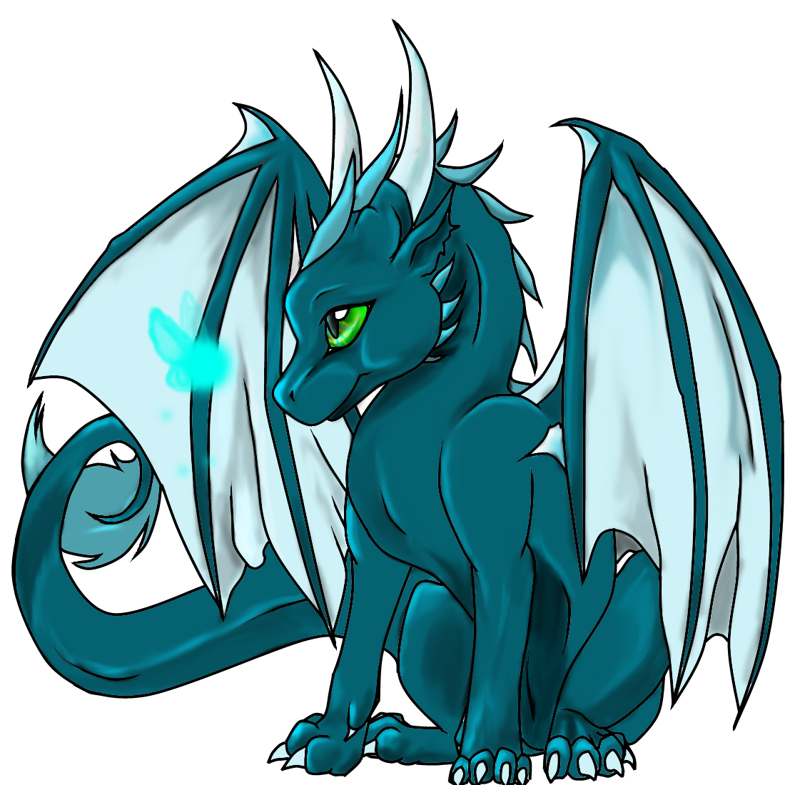 Baby dragon clipart