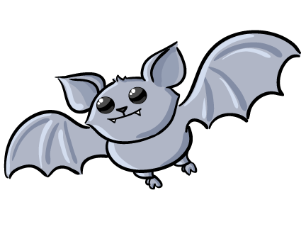 Halloween Bat Cartoon Clipart