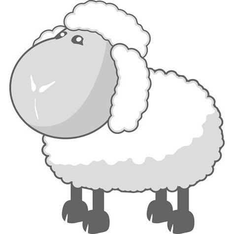 Sheep Template For Children Clipart - Free to use Clip Art Resource