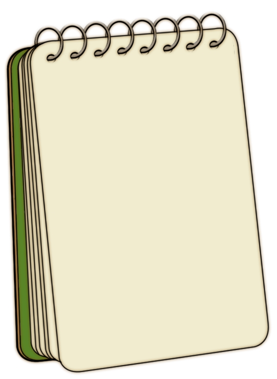 Clipart notepad