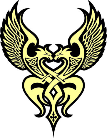 Celtic eagle:symbol of strength