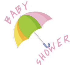 Baby Sprinkle Umbrella Clipart