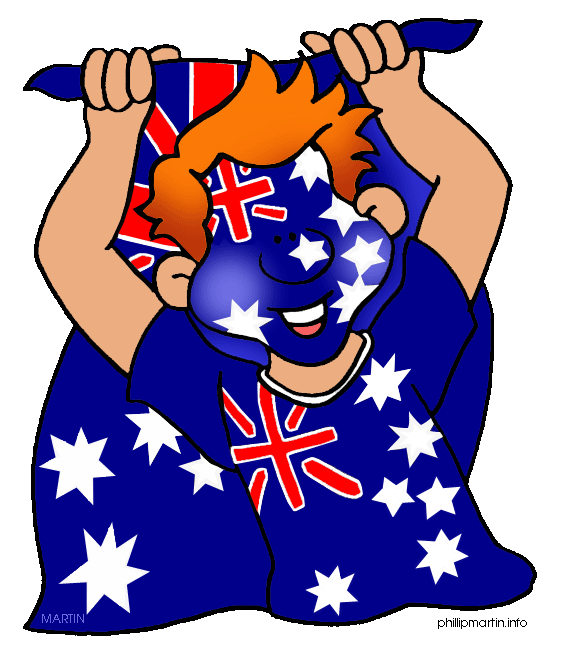 Free Flags Clip Art by Phillip Martin, Australian Celebration