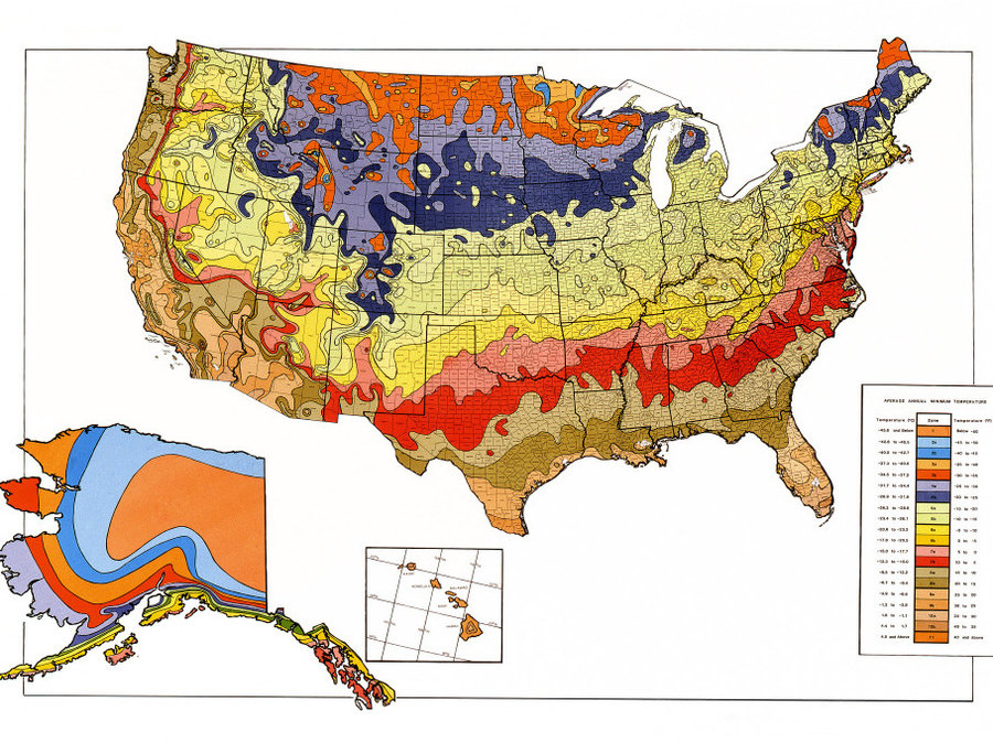 Gardening Map Of Warming U.S. Has Plant Zones Moving North : The ...