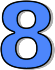 Number 8 clipart
