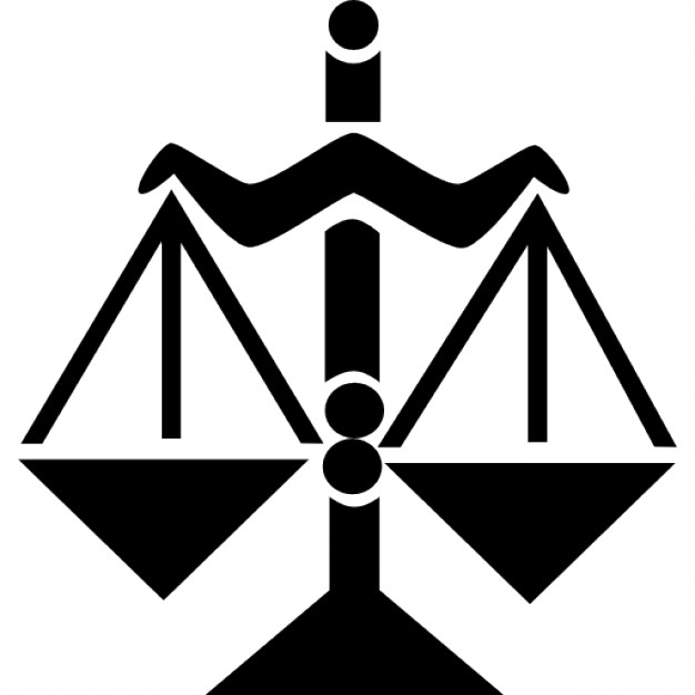 Libra balanced scale symbol Icons | Free Download