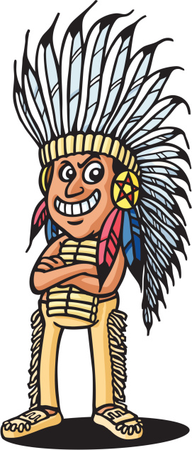 Cartoon Of A Indian Chief Head Dress Clip Art, Vector Images ...