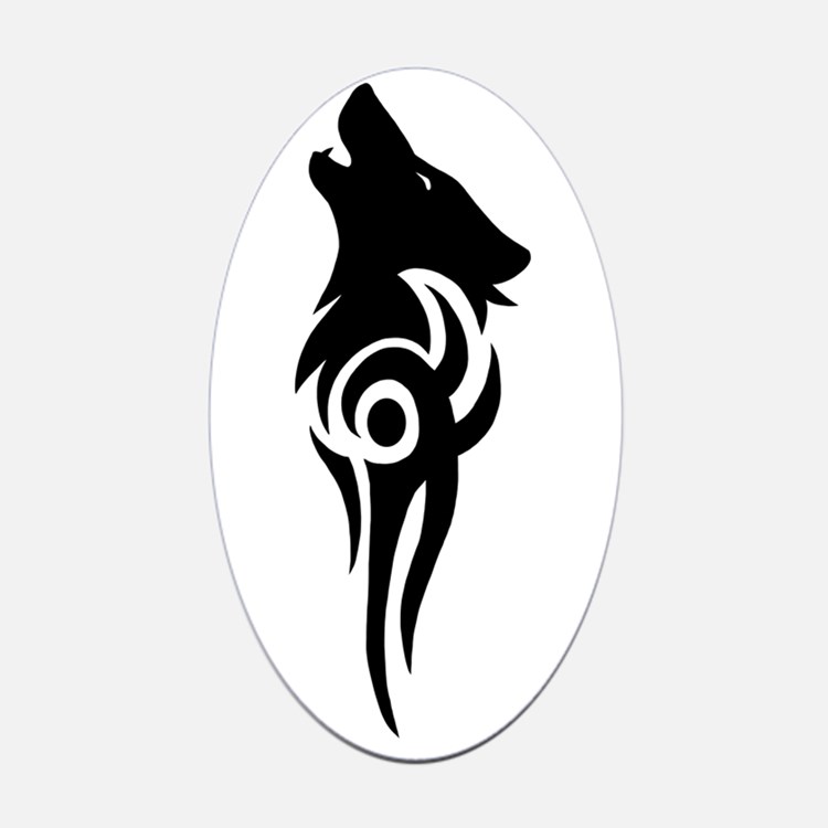 Wolf Werewolf Howling Howl Tribal Tattoo Design Gifts ...