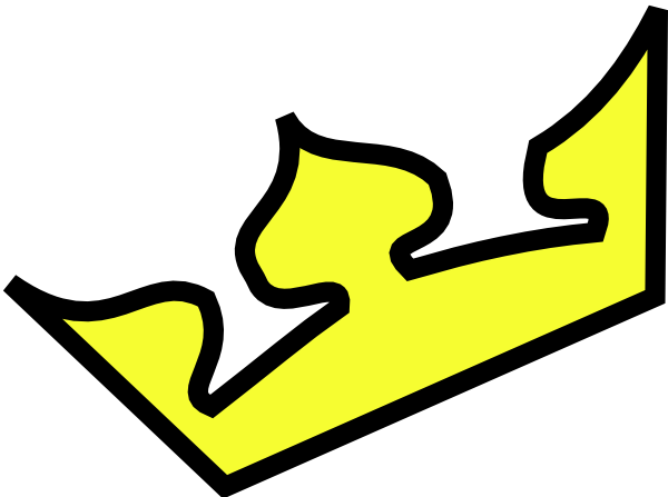 Yellow Crown Clip Art - vector clip art online ...