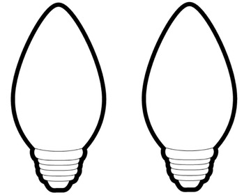 Lightbulb Template - Free Clipart Images