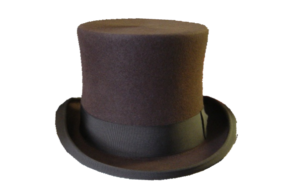 brown Top hat PNG
