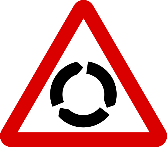 Singapore Road Signs - Warning Sign - Roundabout.svg ...