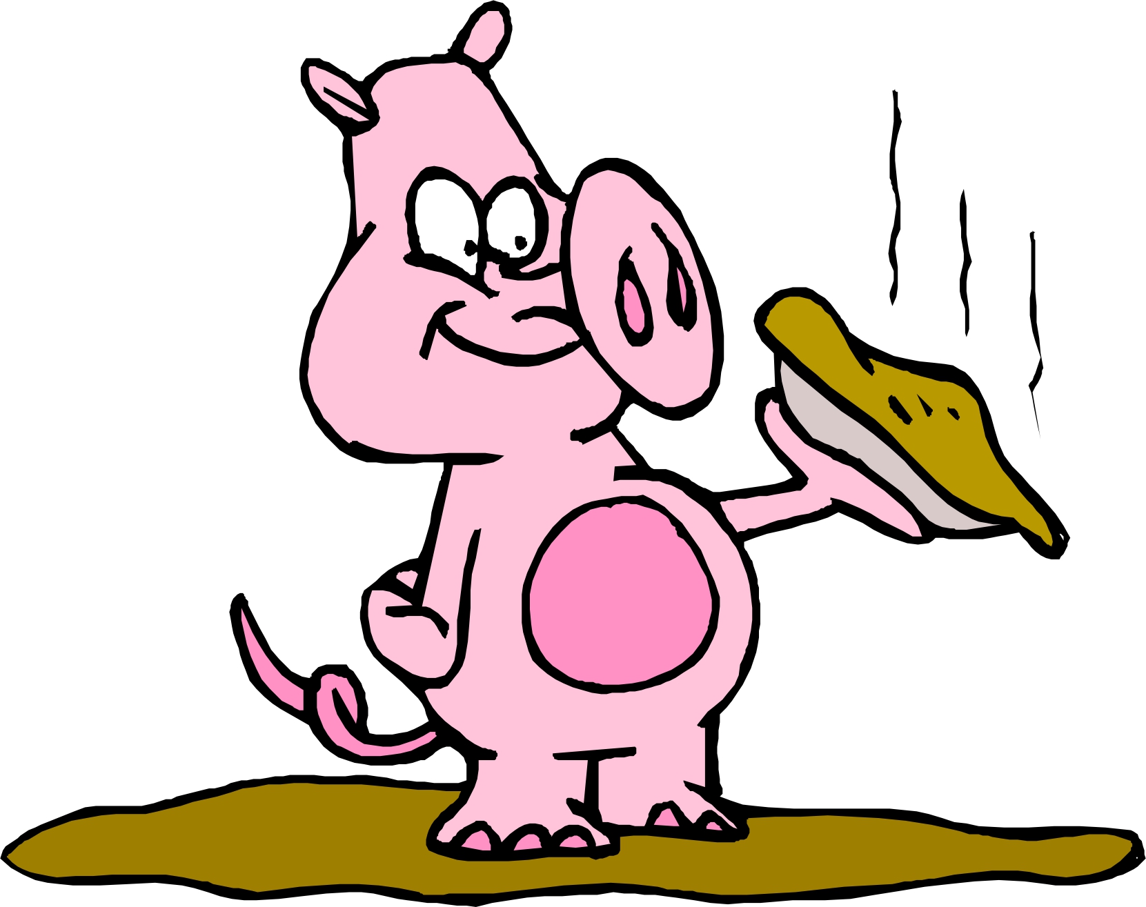clipart pig eating - photo #22