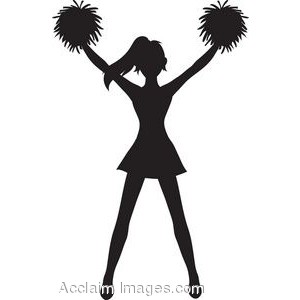 Clip Art of a Cheerleader Silhouette - Polyvore