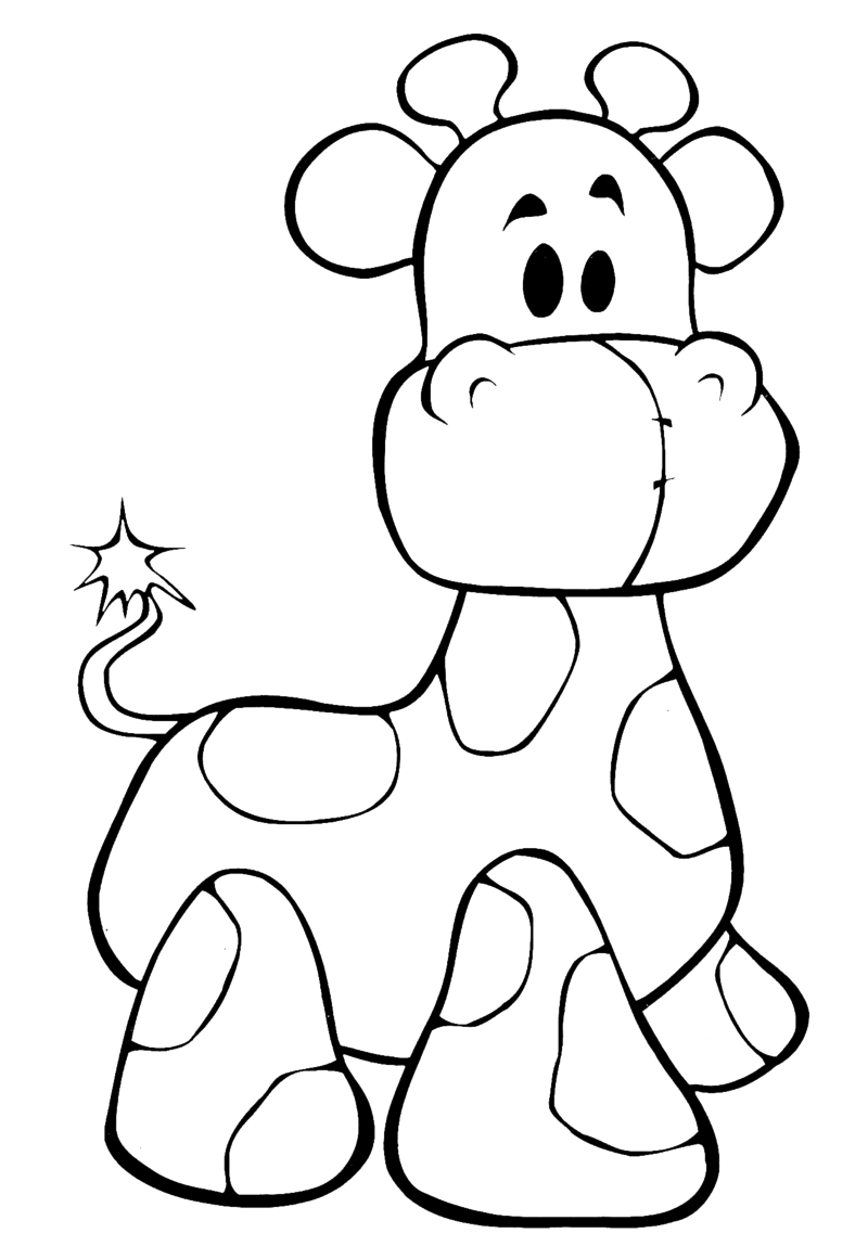 giraffe coloring pages to print out - photo #46